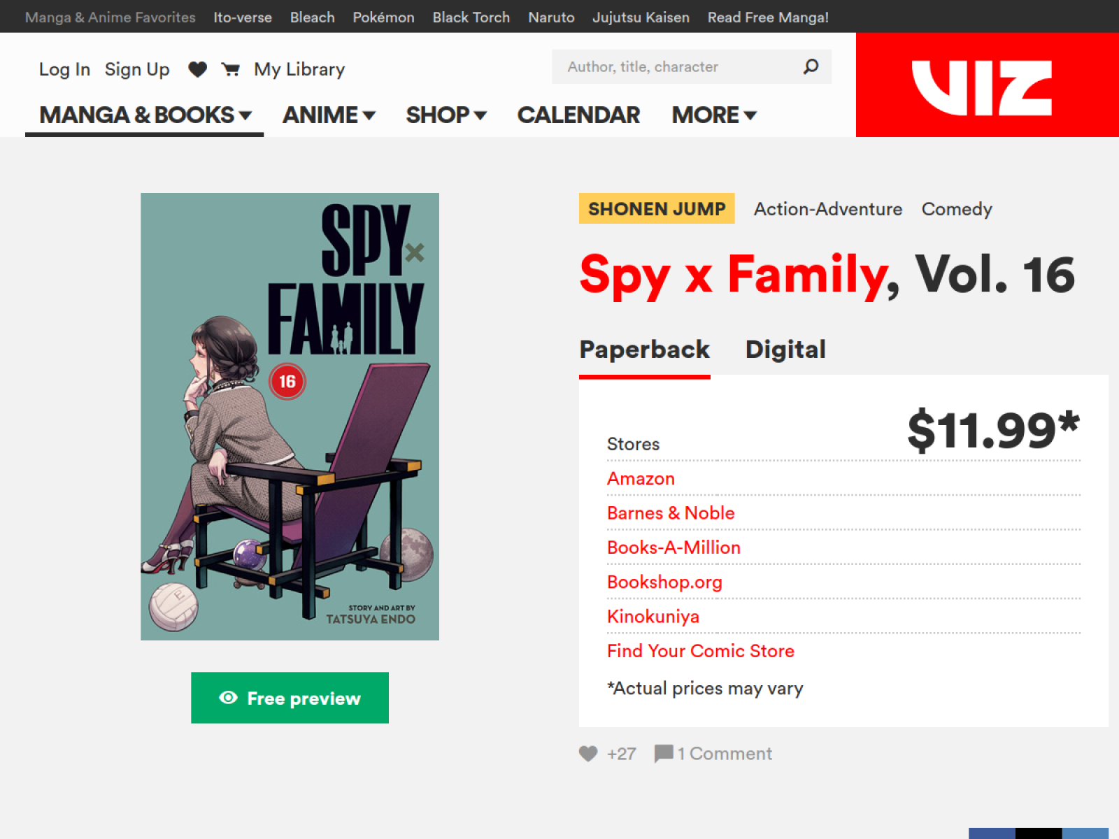 Imagem relacionada a Spy x Family Vol. 16 chega em inglês pela VIZ, publicada na fonte VIZ Media