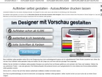 Auto Aufkleber selbst gestalten mit eigenem Text