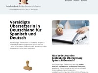 Beglaubigte Übersetzung Spanisch-Deutsch
