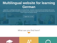 A multilingual website to learn German - deutsch.info