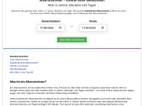 Altersrechner Online