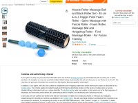 Faszienrolle Massageball Foam Roller Set