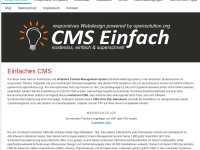 einfaches CMS, CMS kostenlos, CMS ohne SQL