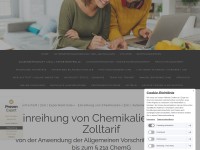 Einreihung Chemikalien Zolltarif