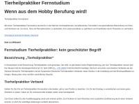 Tierheilpraktiker Fernstudium