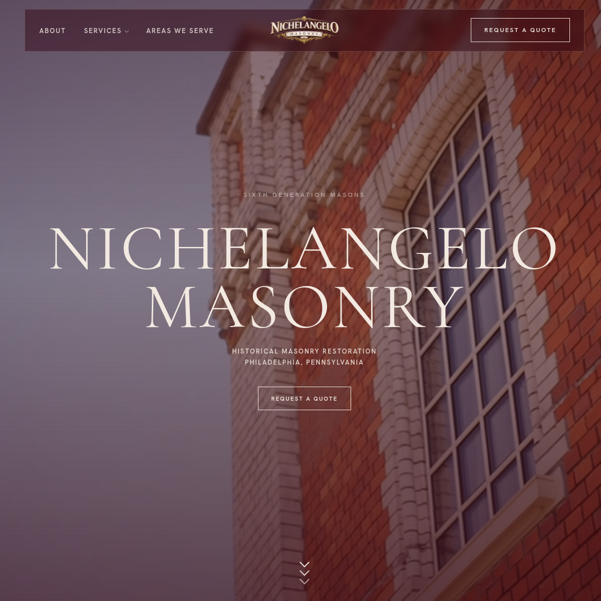 Nichelangelo Masonry homepage