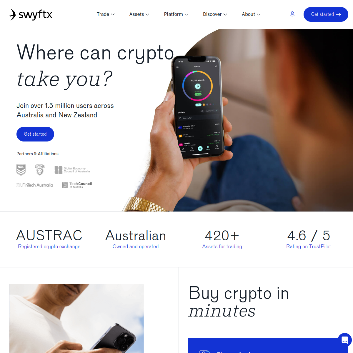 Swyftx website preview