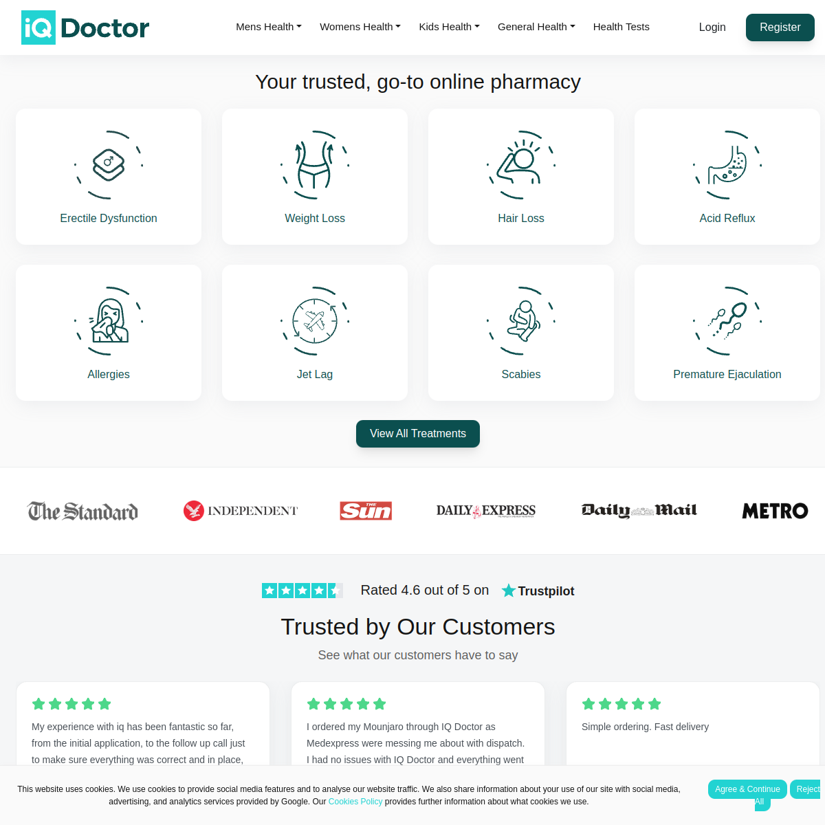 IQ Doctor website preview