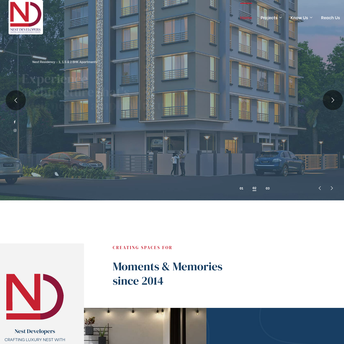 Nest Developers live website preview