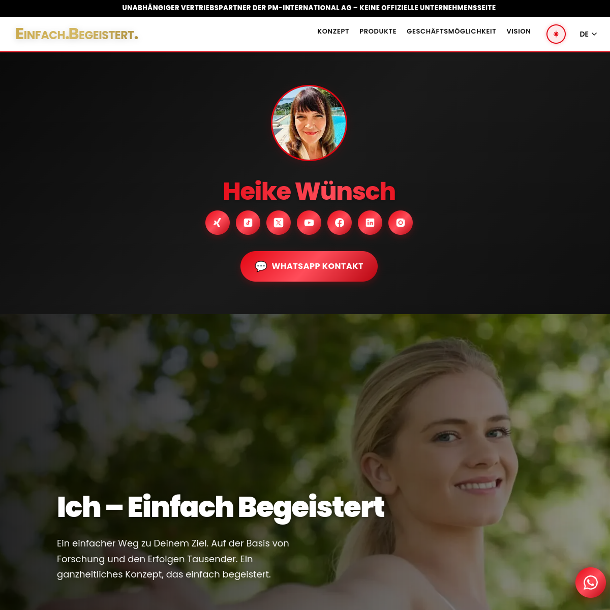 Vorschau von demo.einfachbegeistert.com (DE)