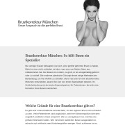Brustkorrektur München - ästhetische Brustbehandlungen München