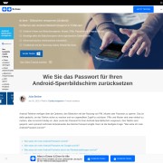 Wie Sie das Passwort für Ihren Android-Sperrbildschirm zurücksetzen