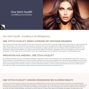 One Stitch Facelift - die schonende Faceliftmethode