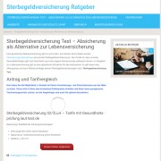 Sterbegeldversicherung Test - Sterbegeldversicherung Ratgeber