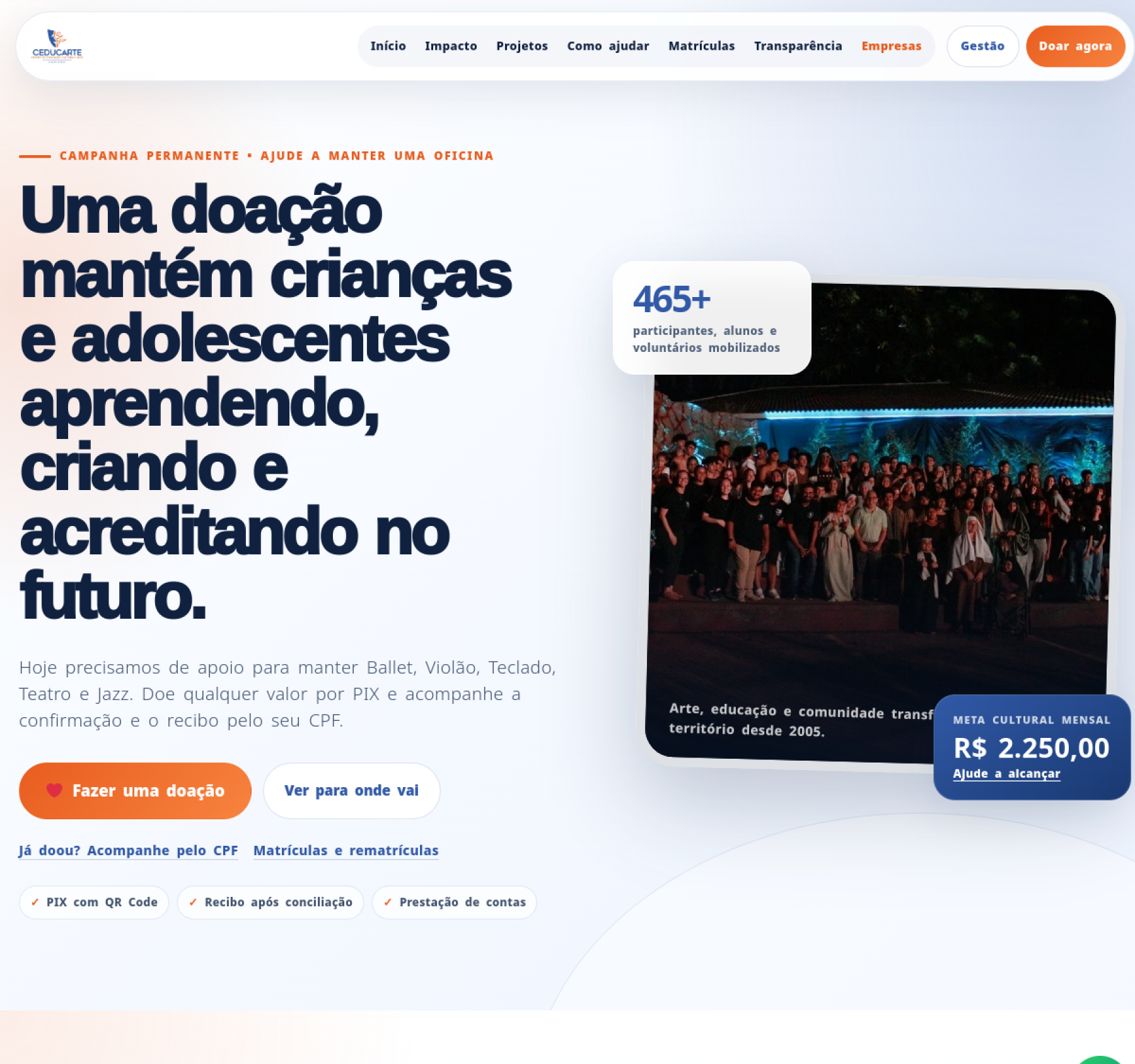 Apresentação do projeto Ceducarte