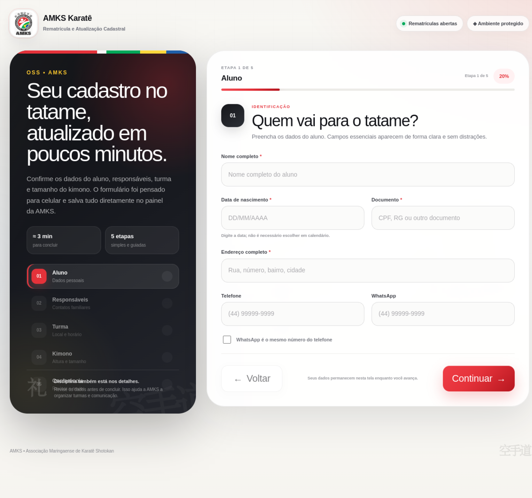 Apresentação do projeto Associação Maringaense de Karatê
