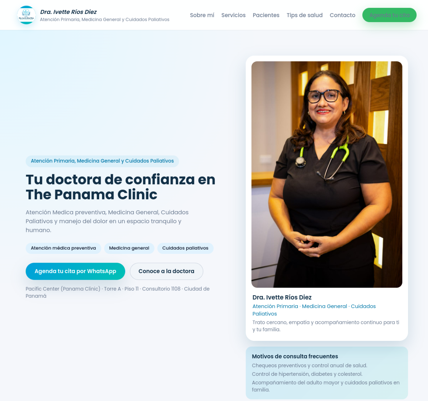 Vista previa del proyecto Dra. Ivette Ríos Díez