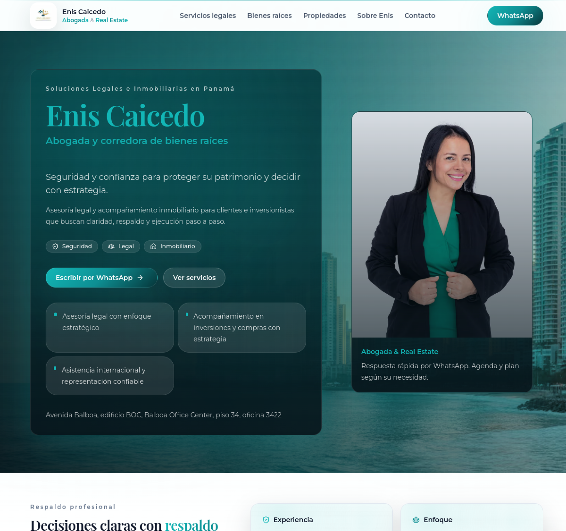 Vista previa del proyecto Enis Caicedo