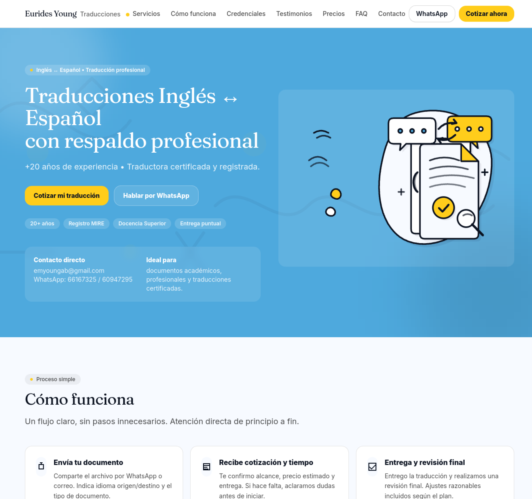 Vista previa del proyecto Eurides Young