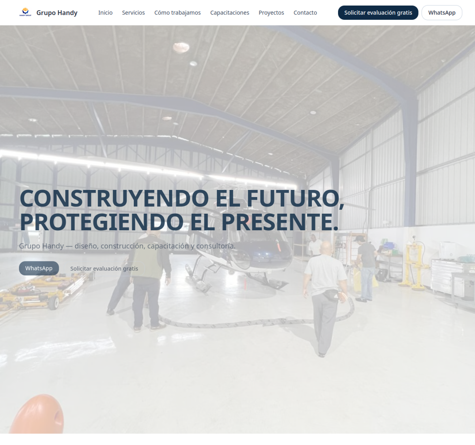 Vista previa del proyecto Handy Group