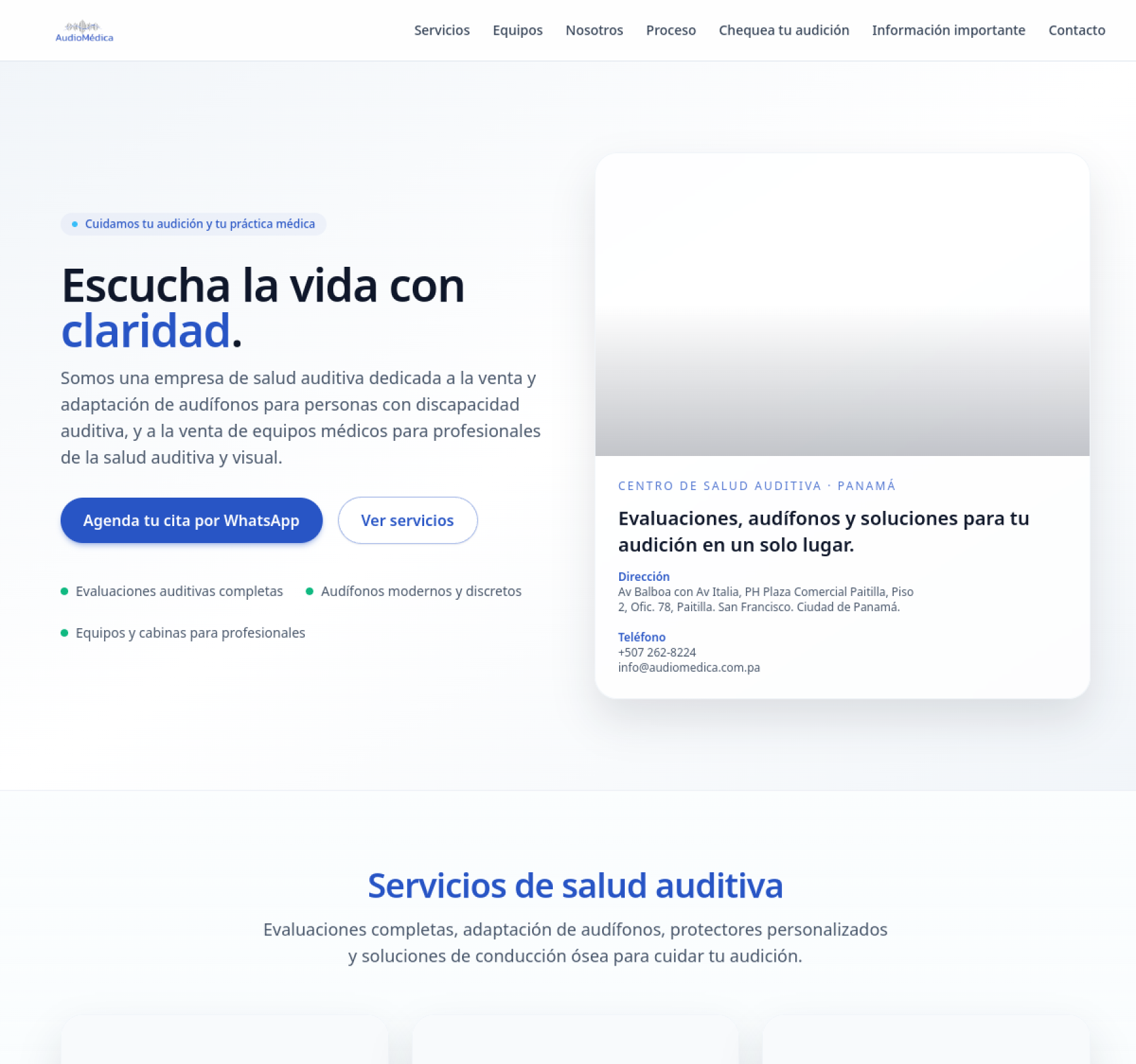 Vista previa del proyecto Audiomédica