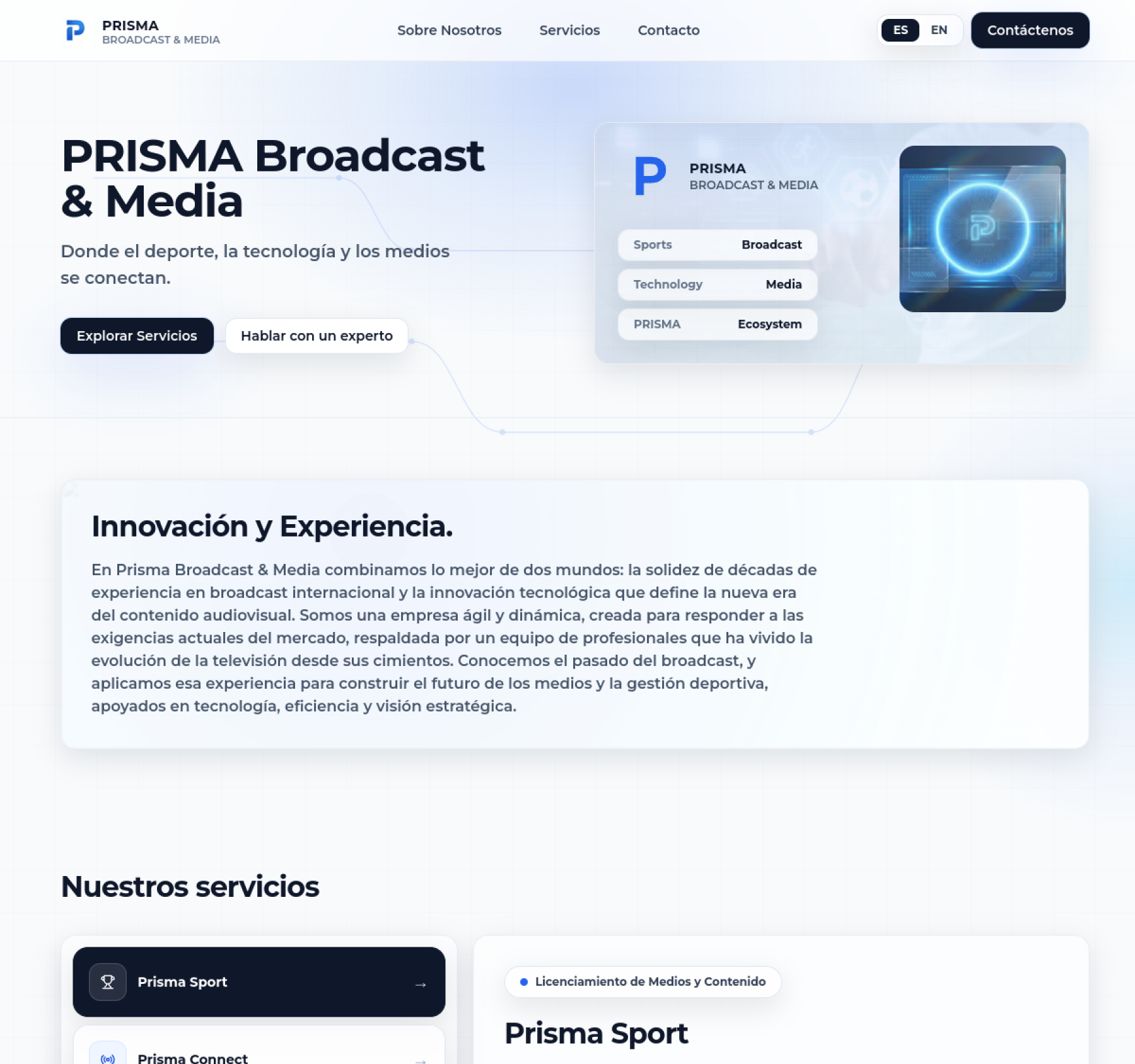 Vista previa del proyecto Prisma BM