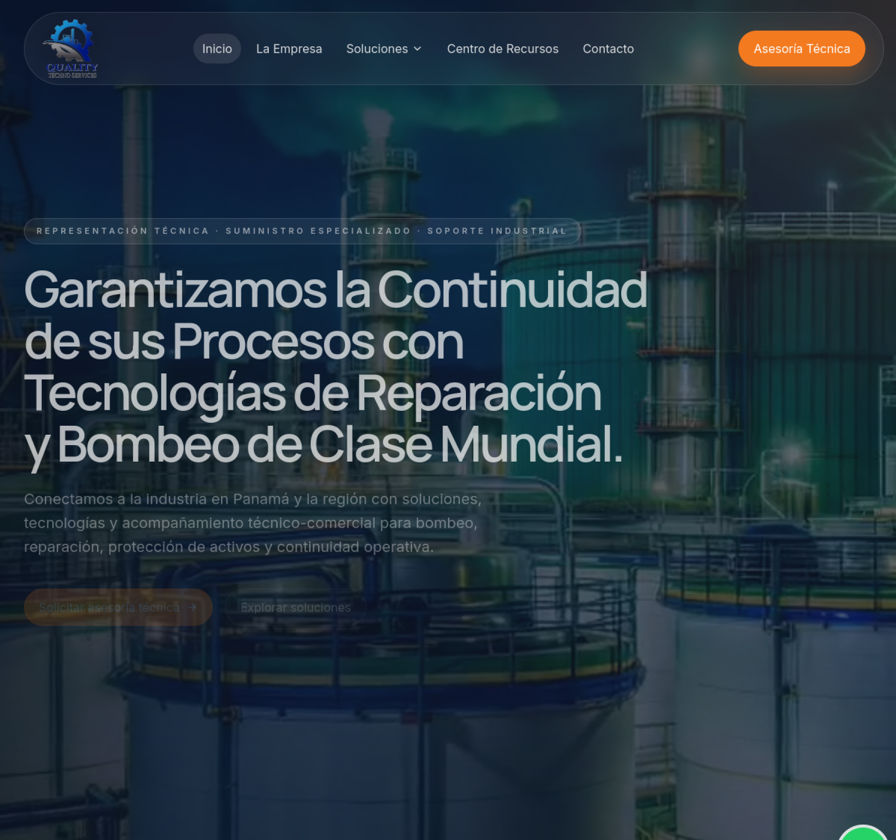 Vista previa del proyecto Quality Techno Services