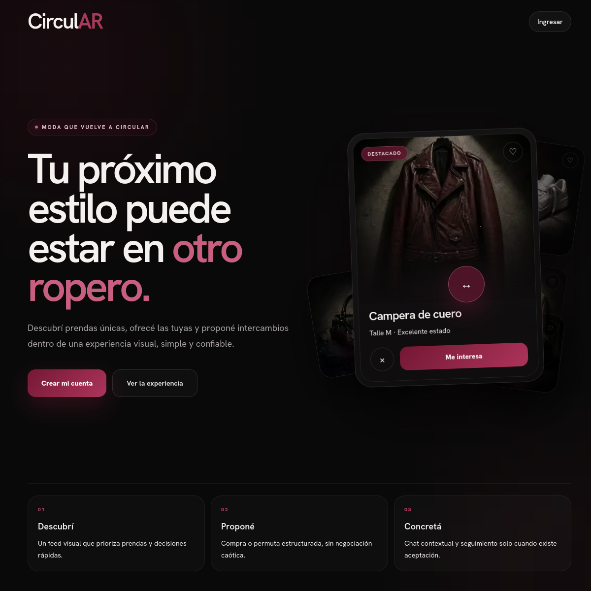 CirculAR live product screenshot