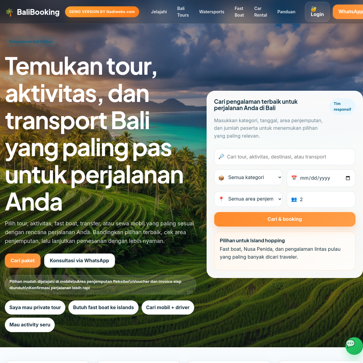 Preview Bali Booking