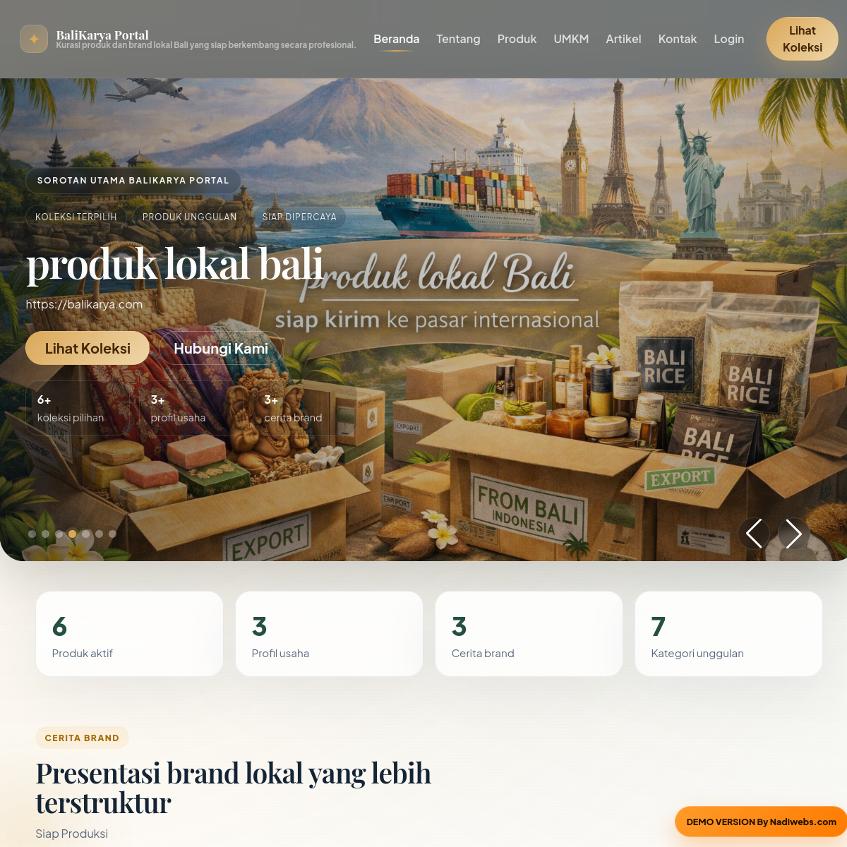 Preview UMKM Bali Portal