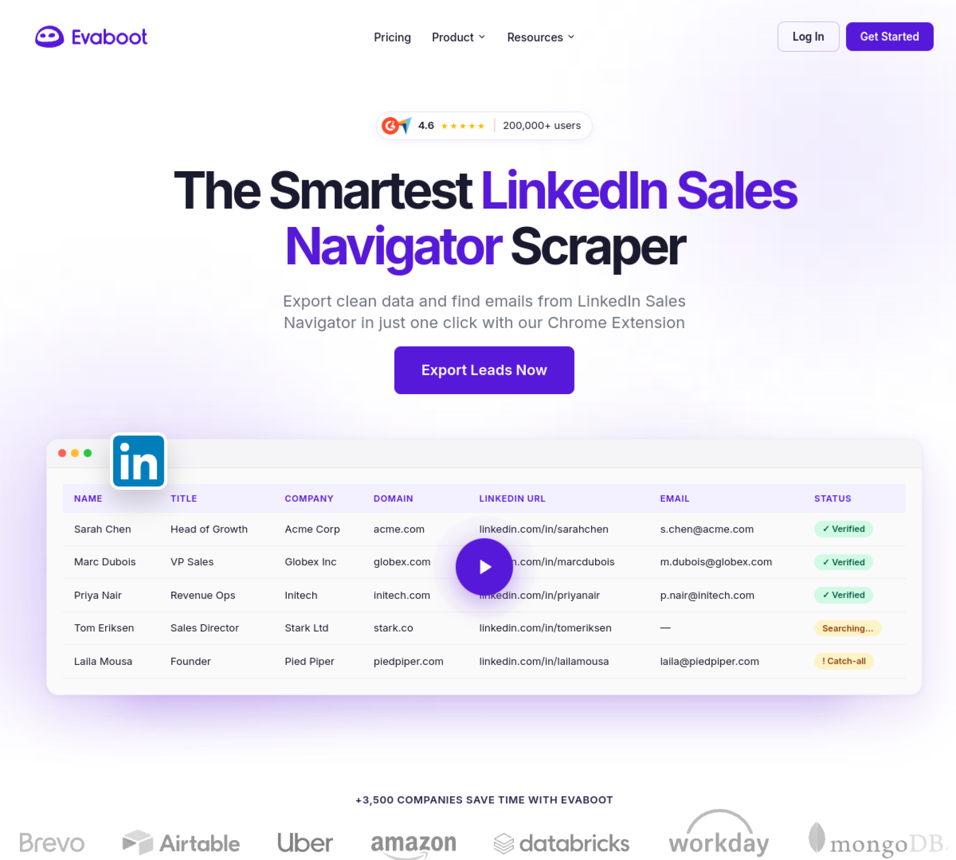 Evaboot homepage