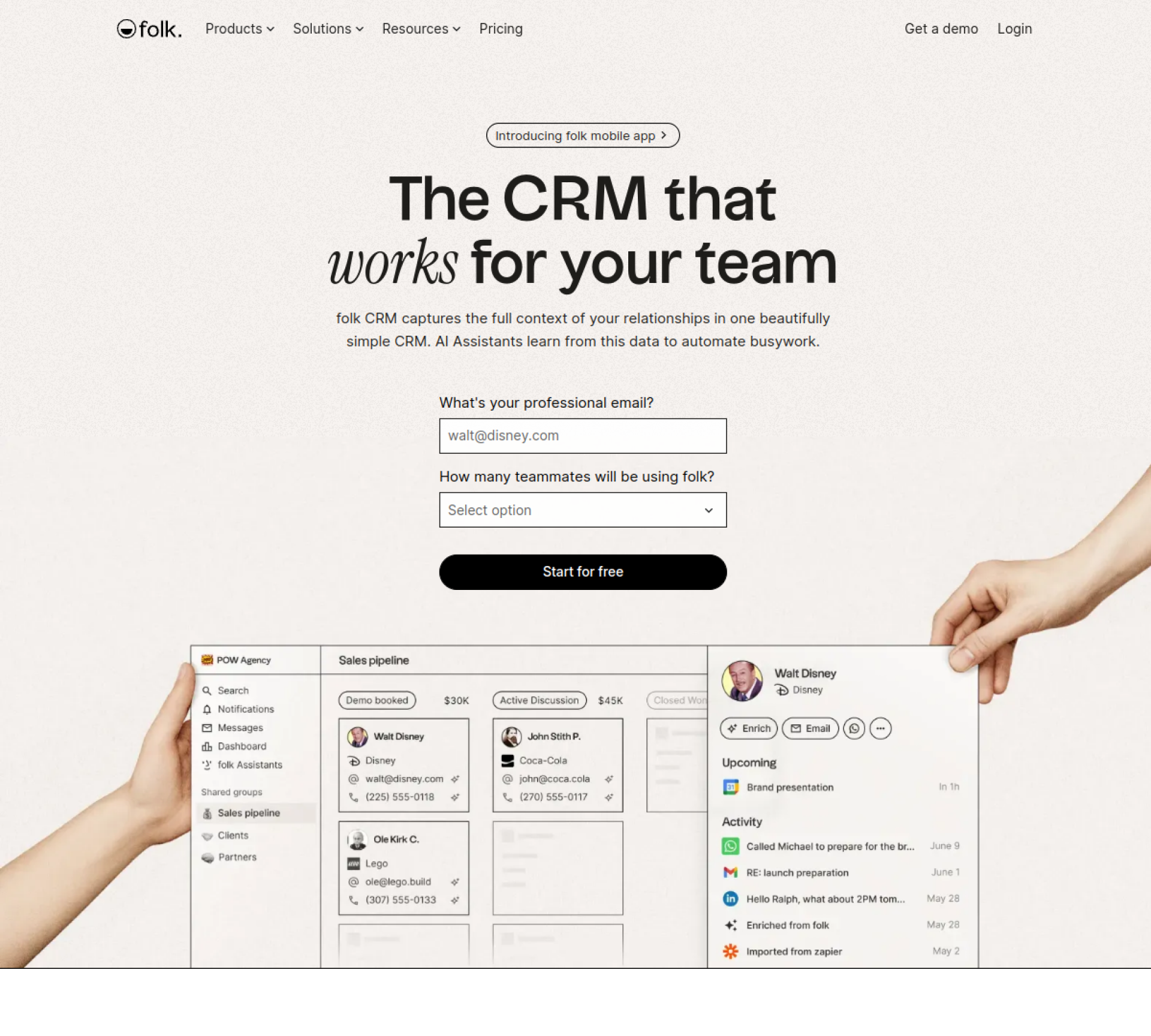 Folk homepage