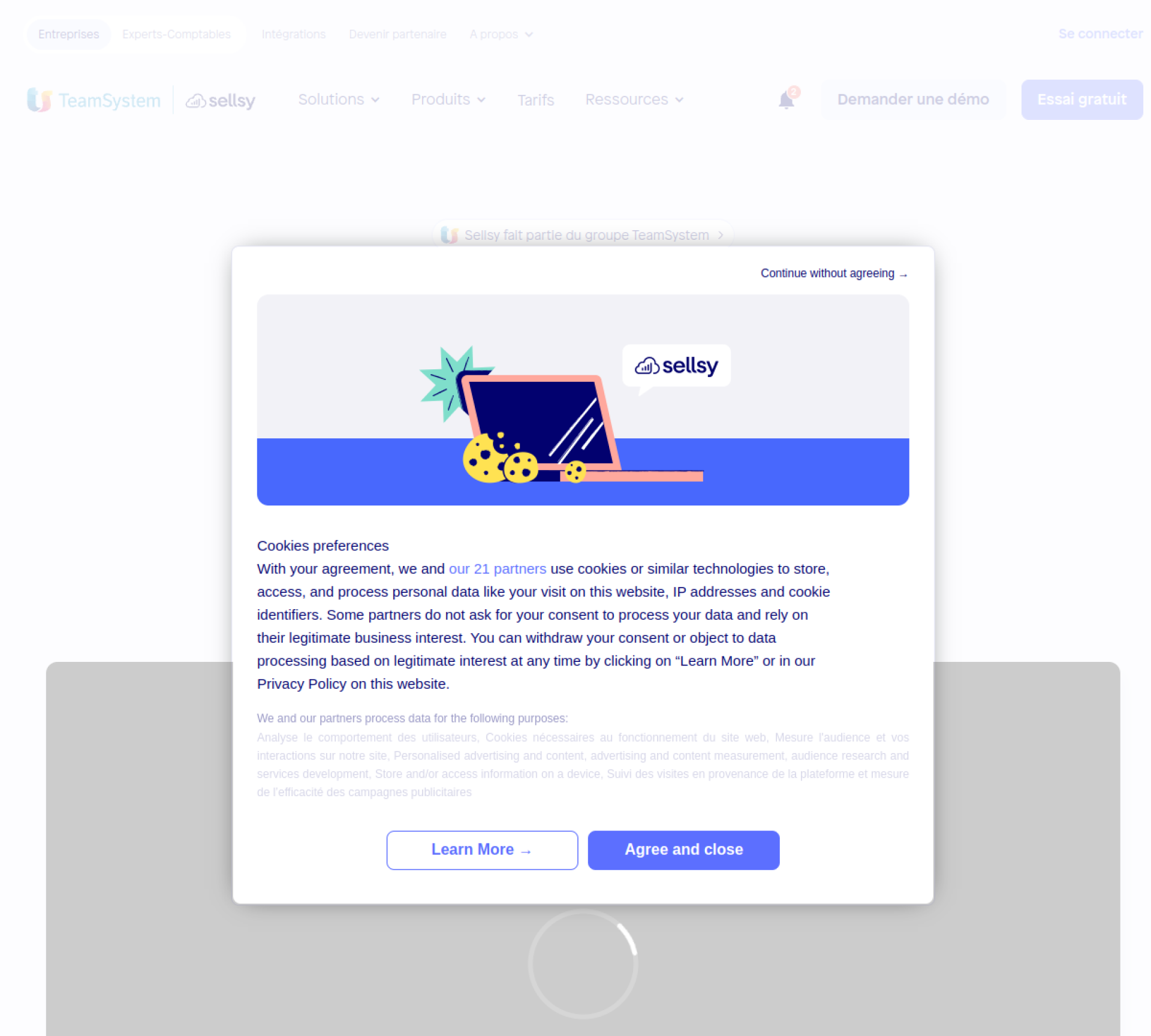 Sellsy homepage