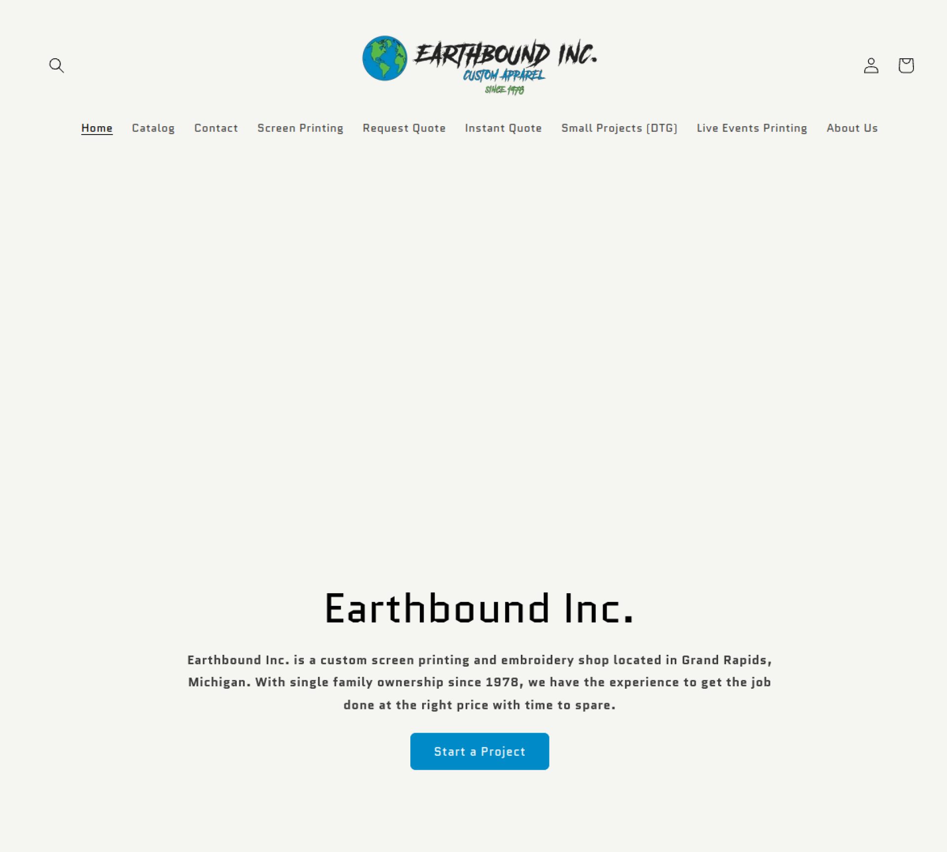 Earthbound Inc website