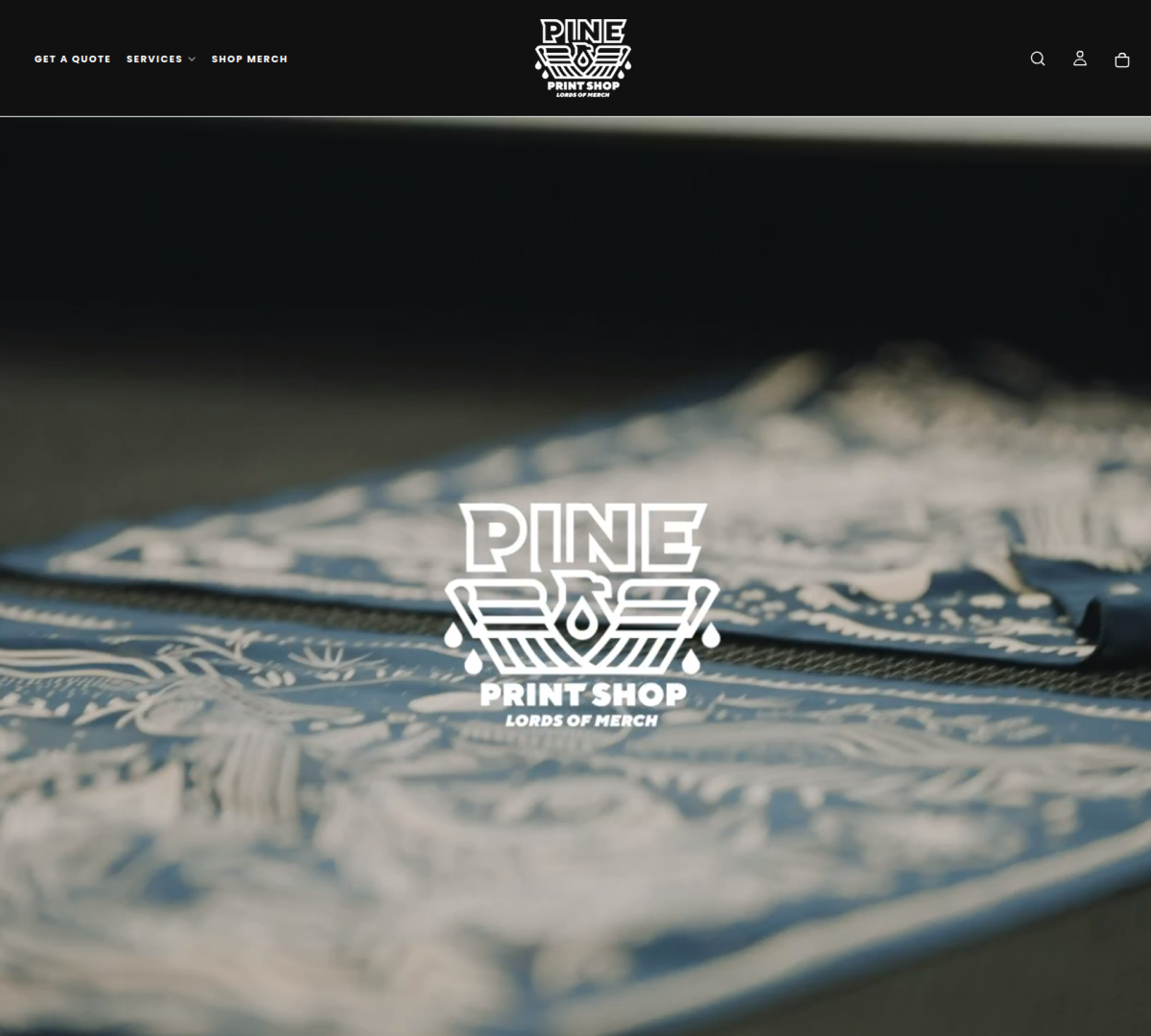 Pine Print Shop website