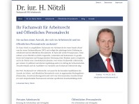 Advokatur Dr. iur. Harry Nötzli - Anwalt Arbeitsrecht