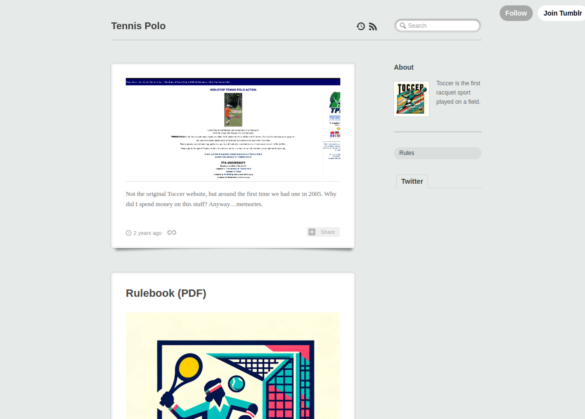 Tennis Polo (Toccer) site