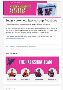 Sponsorship Template Form Template