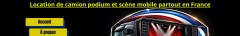 Détails : location de camion podium