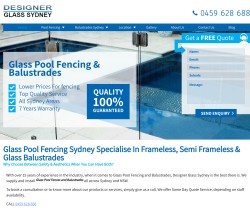 Designer Glass Pool Fencing Sydney
