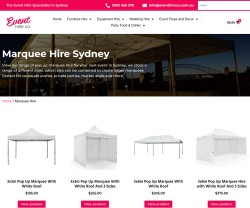 Marquee hire and party hire in Sydney