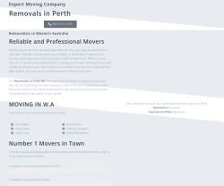 Furniture Removals Perth