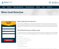 Water leak detection