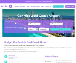 Alpha Car Hire Gold Coast Airport