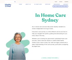Vitality Club Home Care Sydney