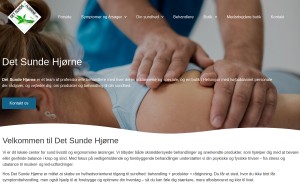Preview af klinikkens hjemmeside