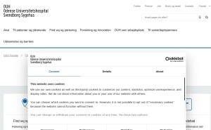 Preview af klinikkens hjemmeside