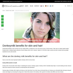 Donkey milk benefits for skin and hair!