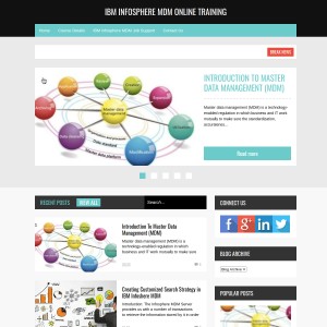 IBM InfoSphere Master Data Management Online Training