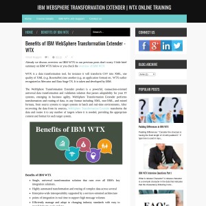 IBM WTX Training Institute